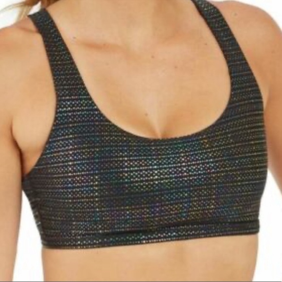 SPANX Other - SPANX Metallic Dot Printed Low Impact Sports Bra Black Small